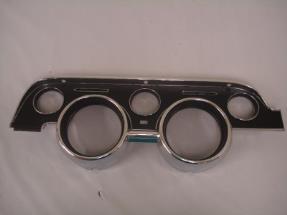 1968 Ford Mustang Standard Instrument Bezel Black w/o Emblem