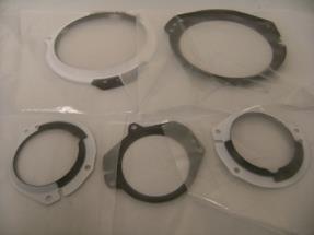 1967-1968 Ford Mustang Instrument Bezel Lens Set w/ Clock Option