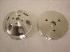SBC Chevy Aluminum 2/2 Groove Pulleys Combo SWP